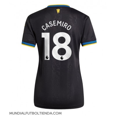 Camiseta Manchester United Casemiro #18 Tercera Equipación Replica 2025-26 para mujer mangas cortas Camiseta Manchester United Casemiro #18 Tercera Equipación Replica 2025-26 para mujer mangas cortas